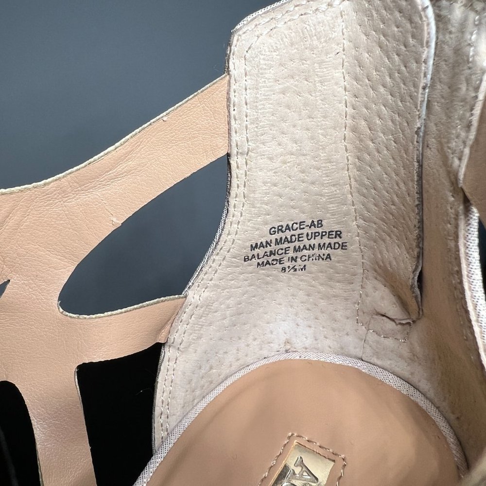 Pink Champagne Shimmery Gracie Heels - Picture 8 of 9